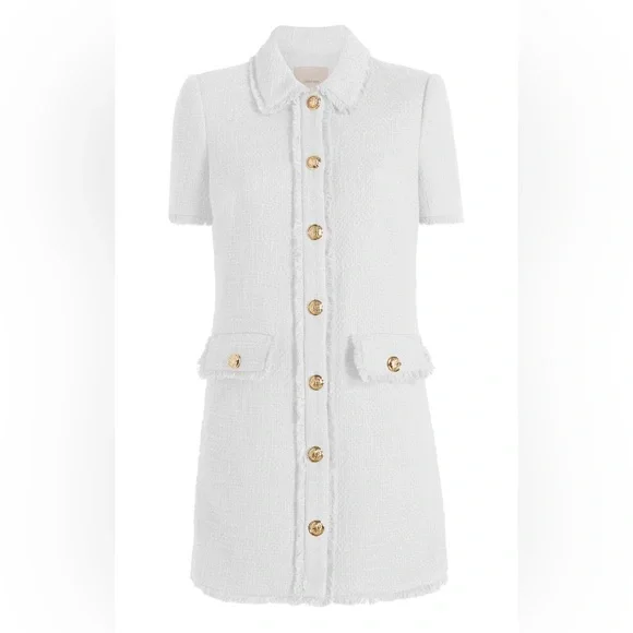 Cinq a Sept Pammy Dress- Gardenia - Picture 2 of 6